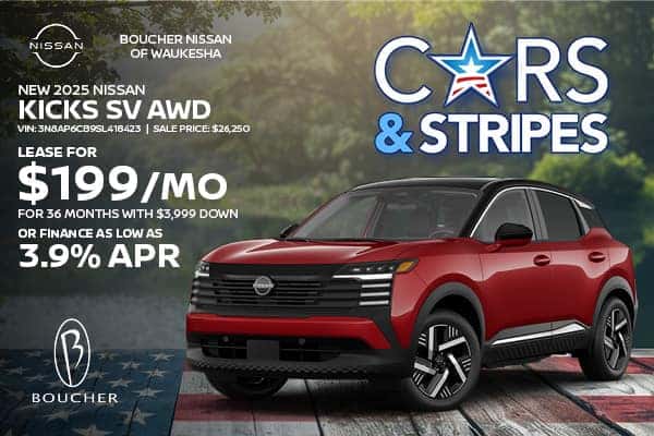 Save on a new 2025 Nissan Kicks SV AWD in Waukesha, WI