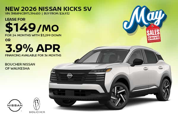 Save on a New 2026 Nissan Kicks SV!