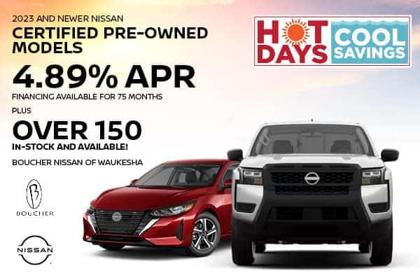 Save on 2023 and Newer Nissan Certified Pre-Owned Models!