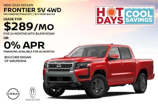 Save on a New 2026 Nissan Frontier SV 4WD!