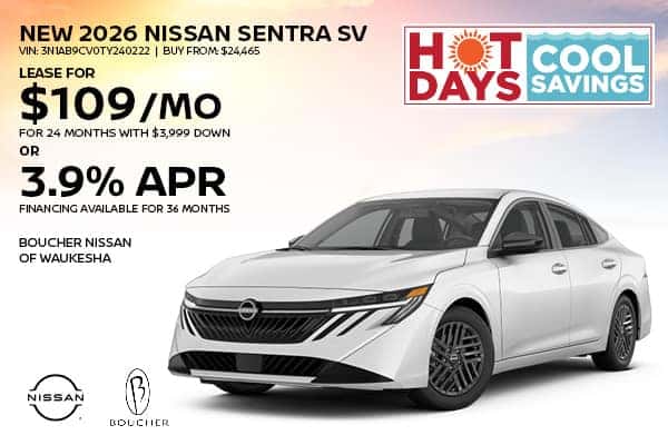 Save on New 2026 Nissan Sentra SV!