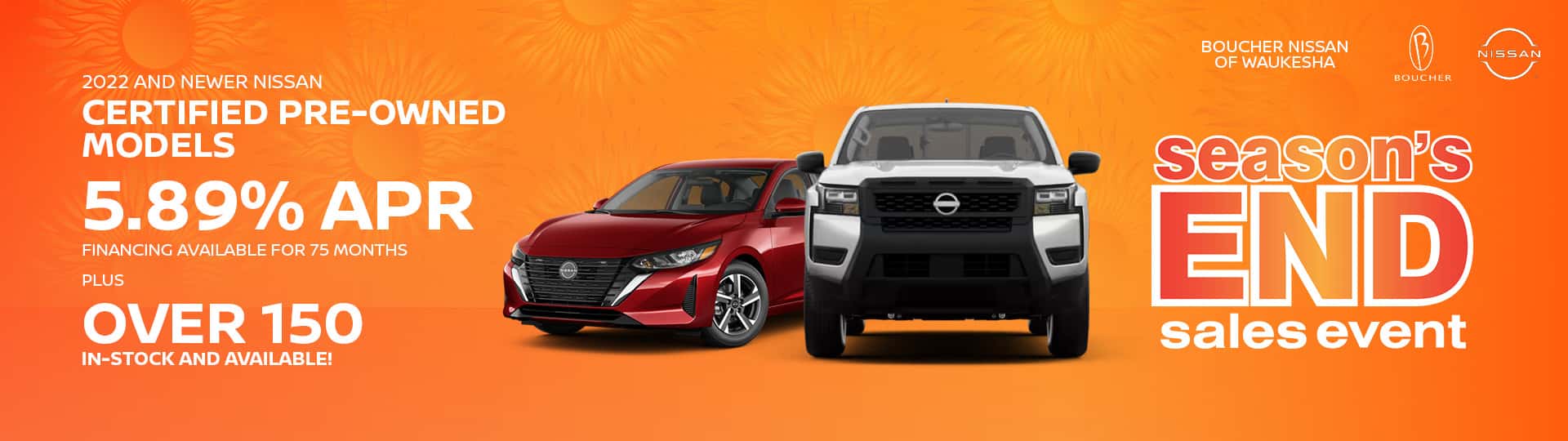Aug 26 - Save on 2022 and Newer Nissan Certified Pre-Owned Models in Waukesha