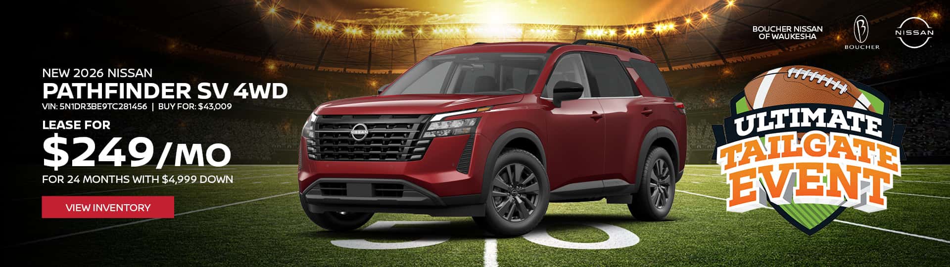 New 2026 Nissan Pathfinder SV 4WD