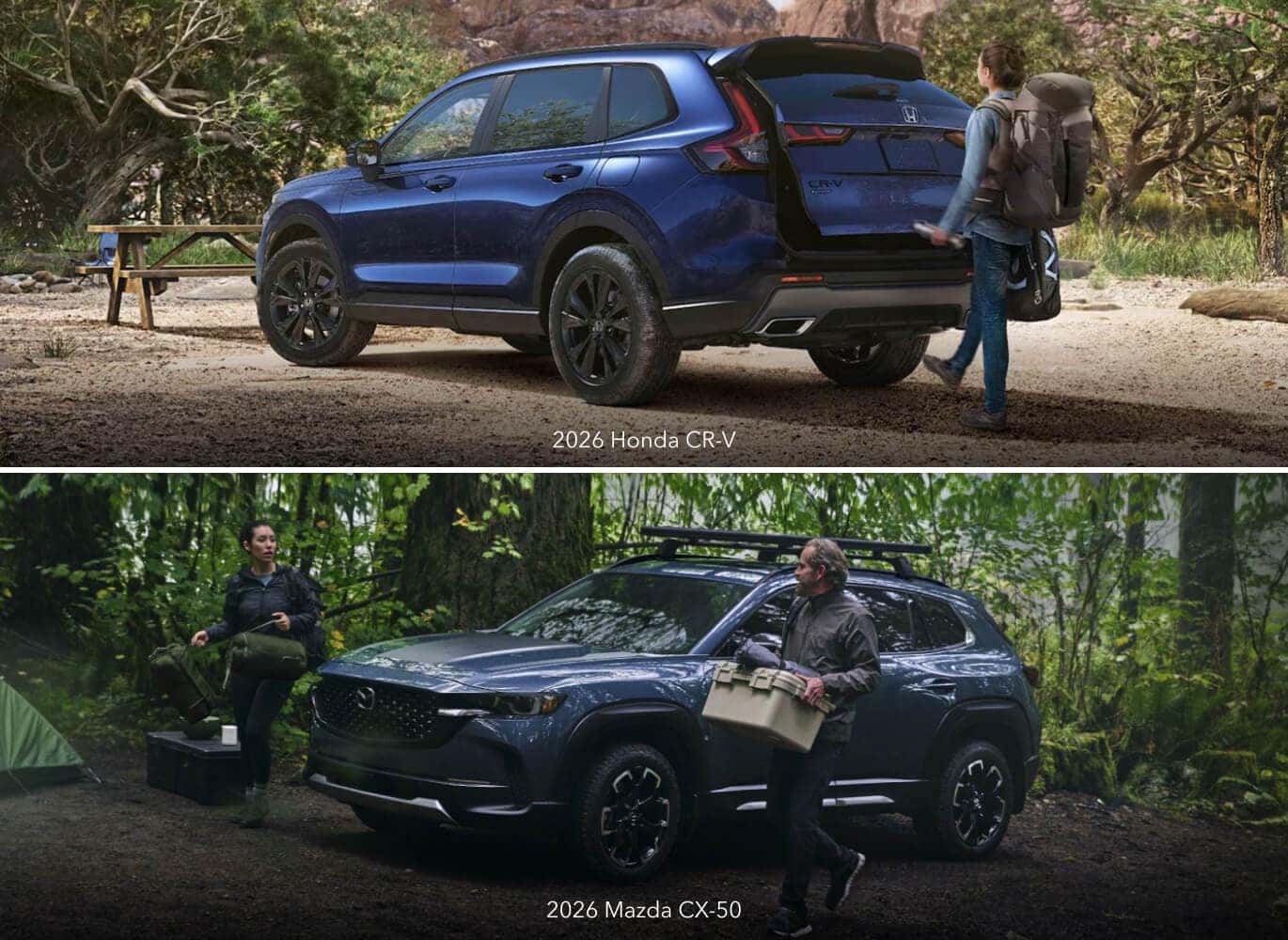 2026 Honda CR-V vs. Mazda CX-50 Specs
