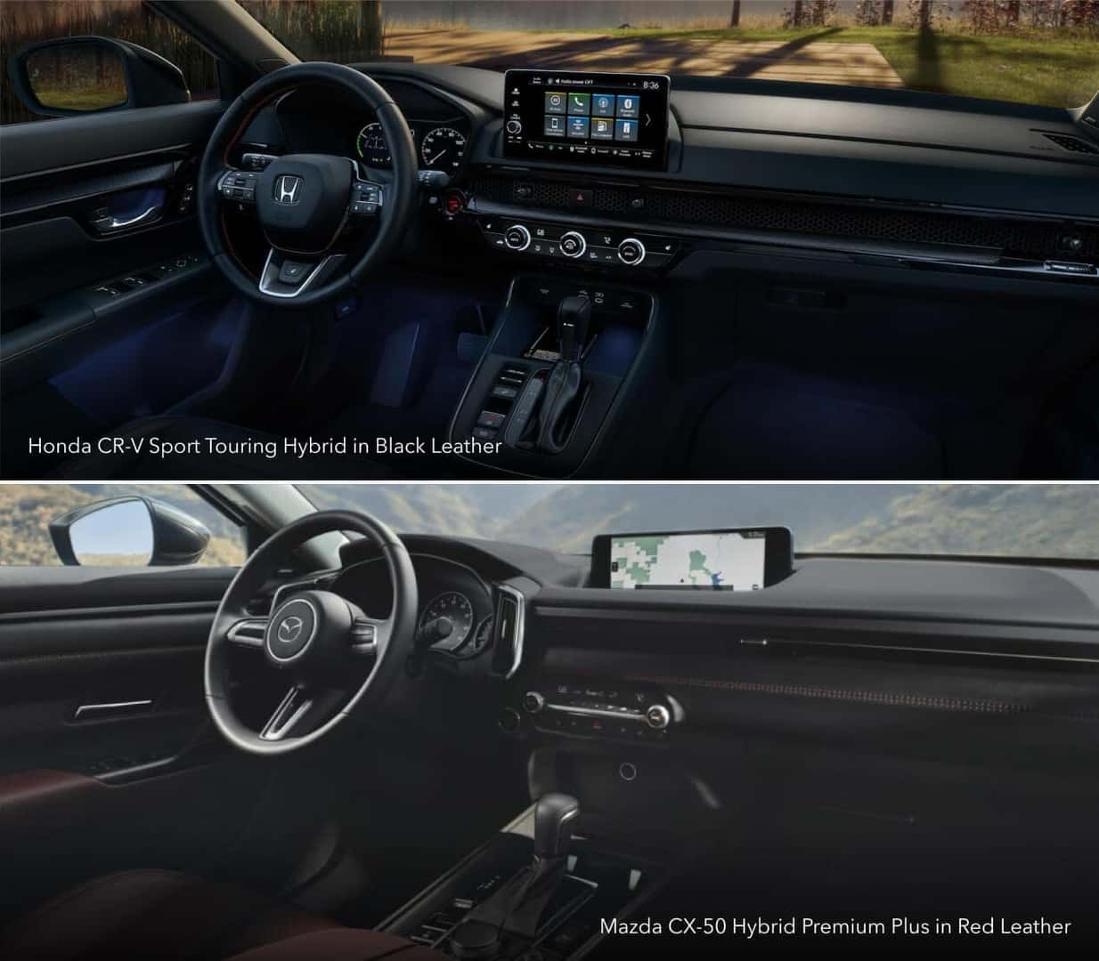 2026 Honda CR-V Hybrid vs. 2026 Mazda CX-50 Hybrid Safety Features & Technology