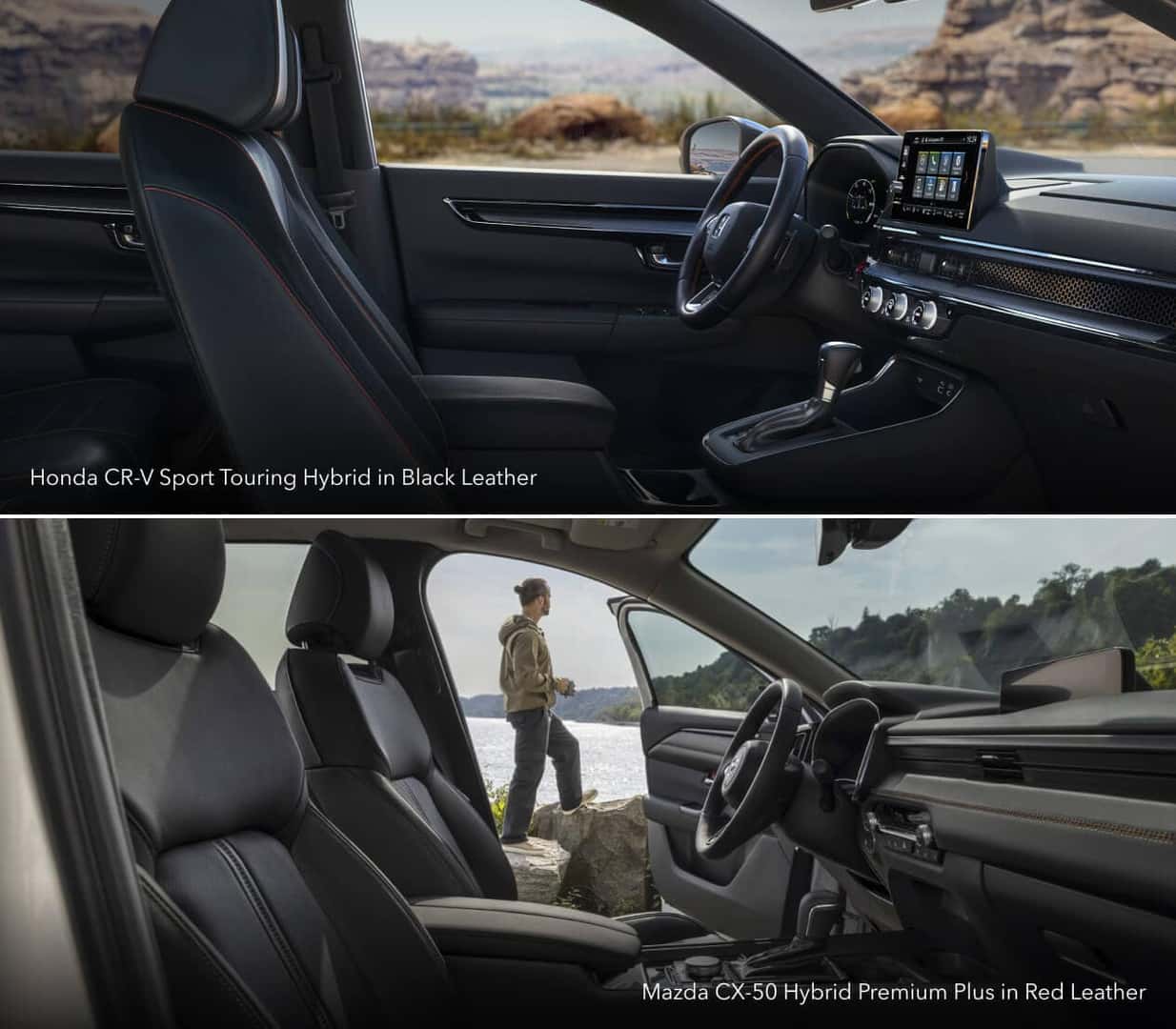 2026 Honda CR-V Hybrid vs. 2026 Mazda CX-50 Hybrid Size & Dimensions