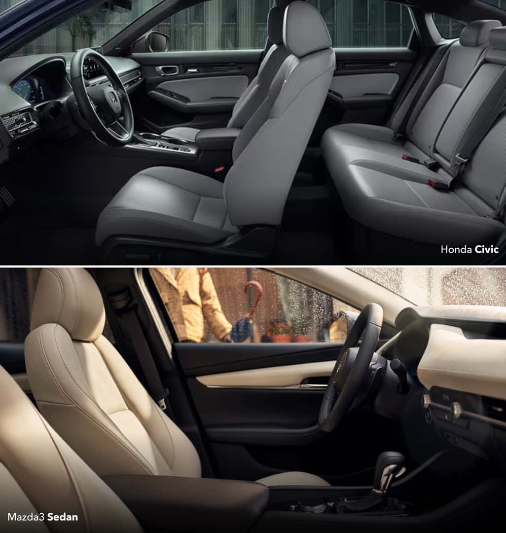2026 Honda Civic vs. 2026 Mazda3 Safety Features & Technology