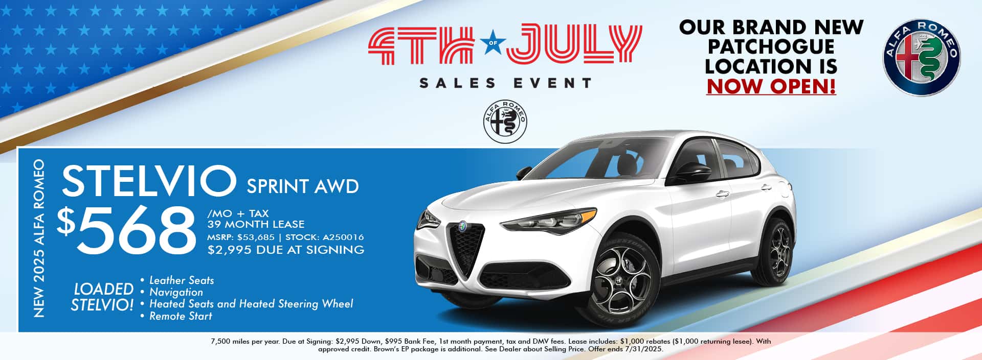 2025 ALFA ROMEO STELVIO SPRINT AWD