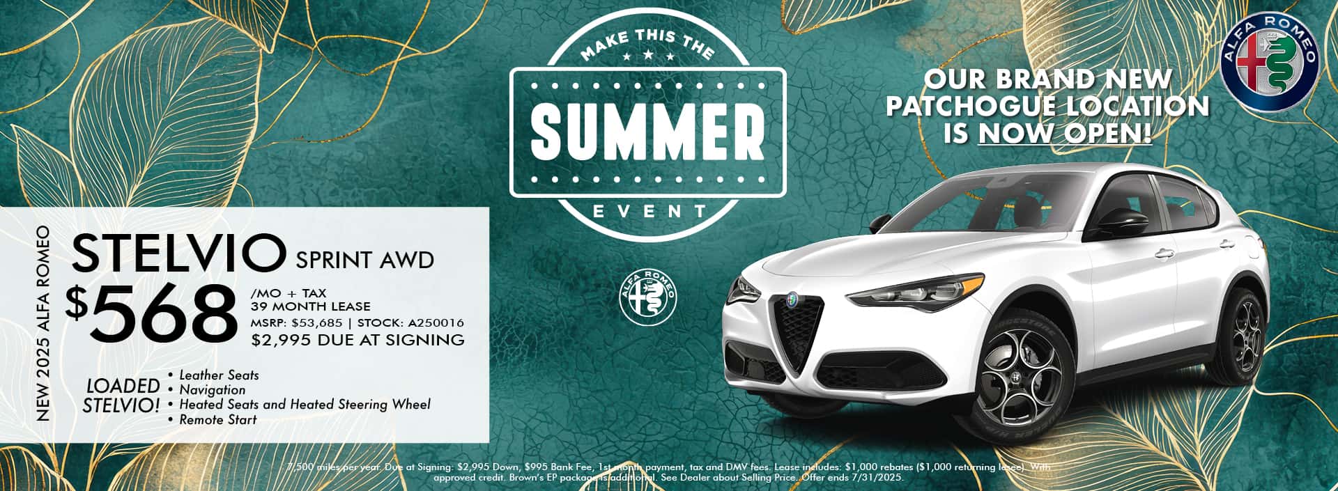 2025 ALFA ROMEO STELVIO SPRINT AWD