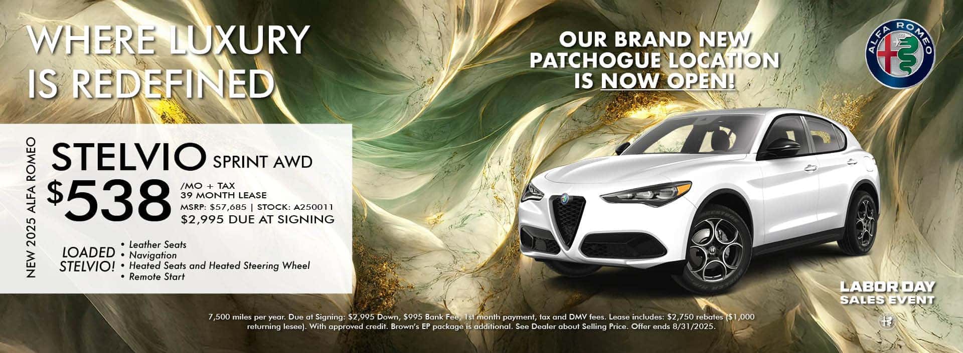 2025 ALFA ROMEO STELVIO SPRINT AWD