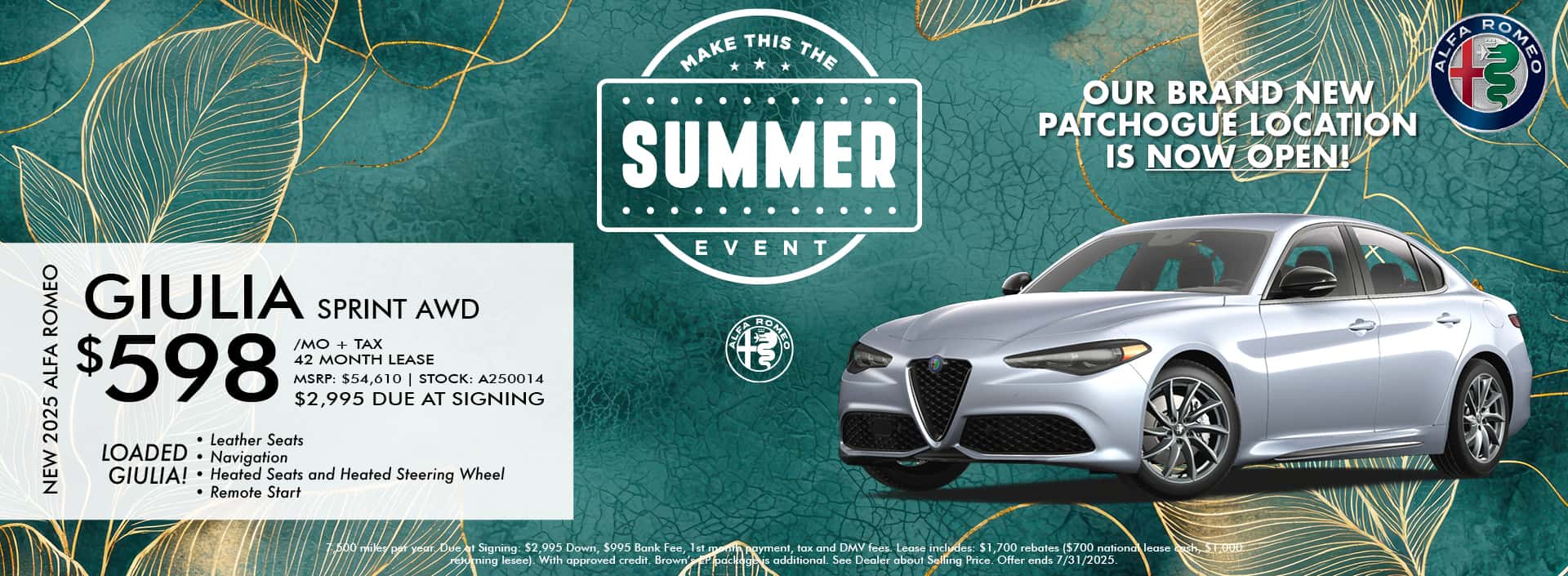 2025 ALFA ROMEO GIULIA SPRINT AWD