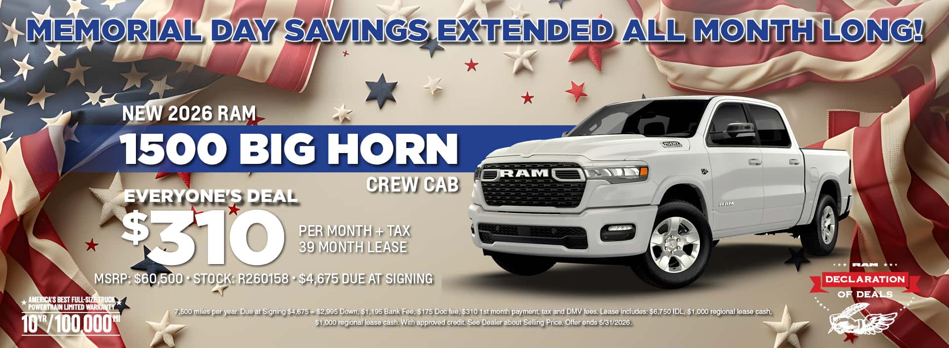 NEW 2026 RAM 1500 BIG HORN
