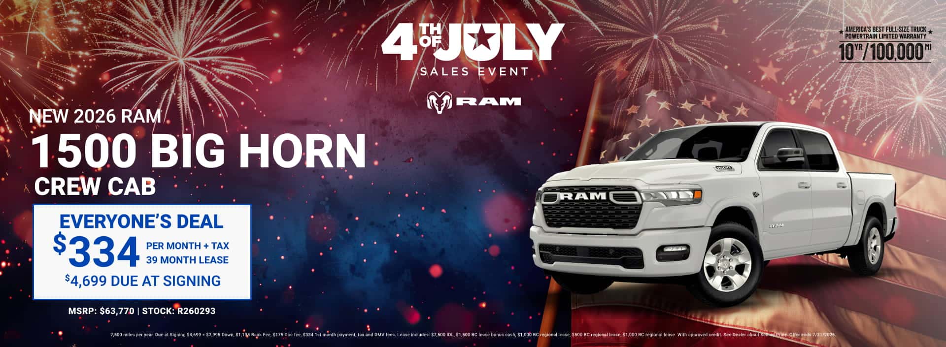 NEW 2026 RAM 1500 BIG HORN