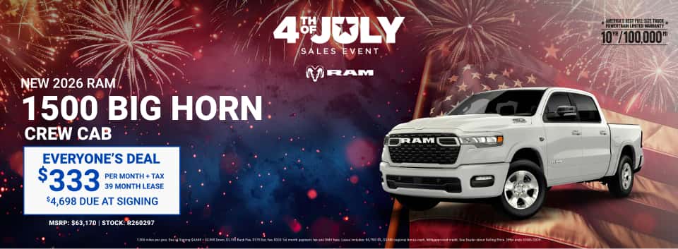 NEW 2026 RAM 1500 BIG HORN