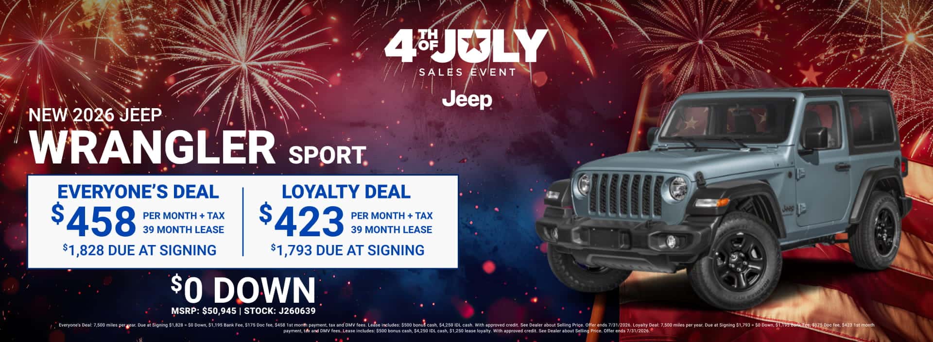 NEW 2026 JEEP WRANGLER SPORT
