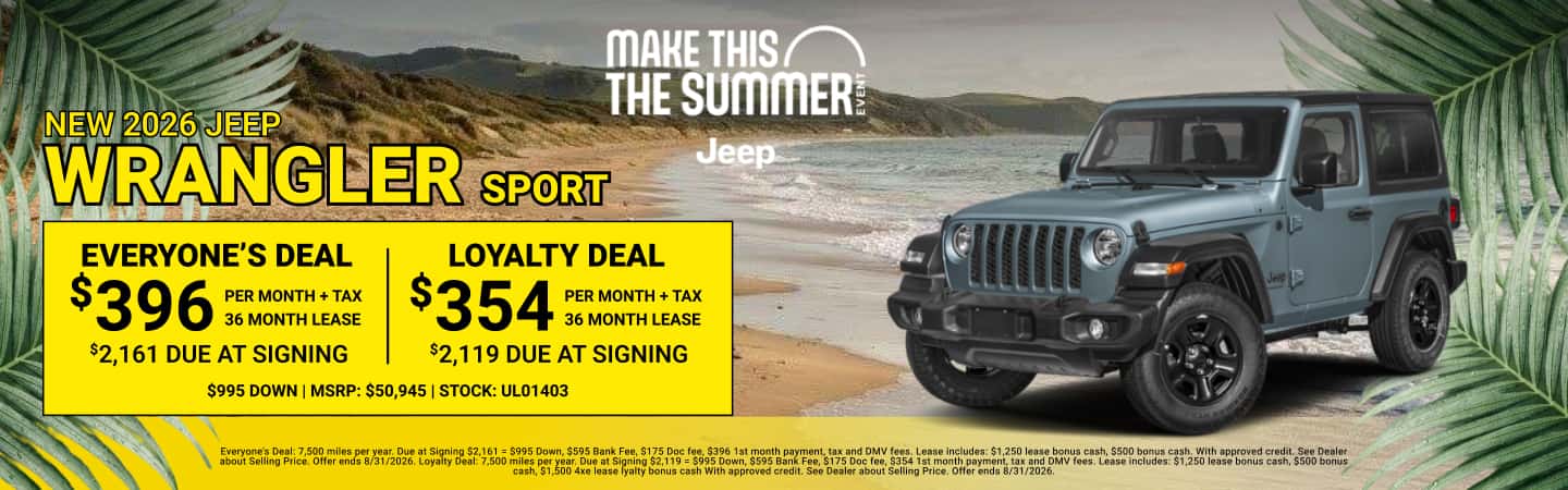 NEW 2026 JEEP WRANGLER SPORT