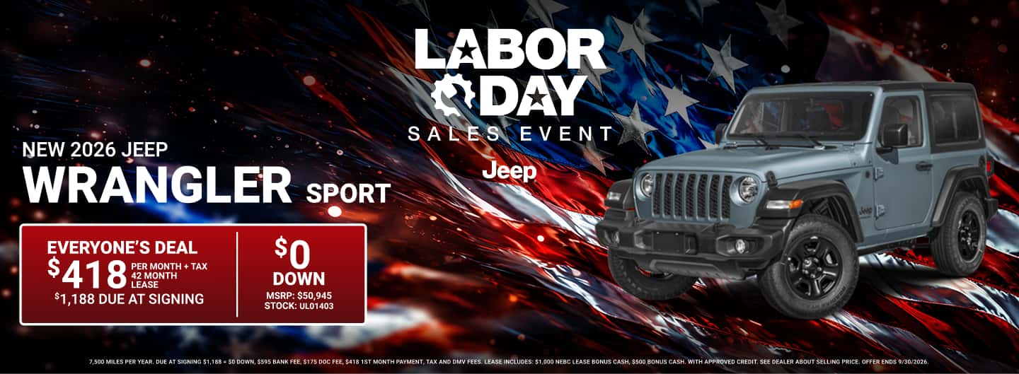 NEW 2026 JEEP WRANGLER SPORT