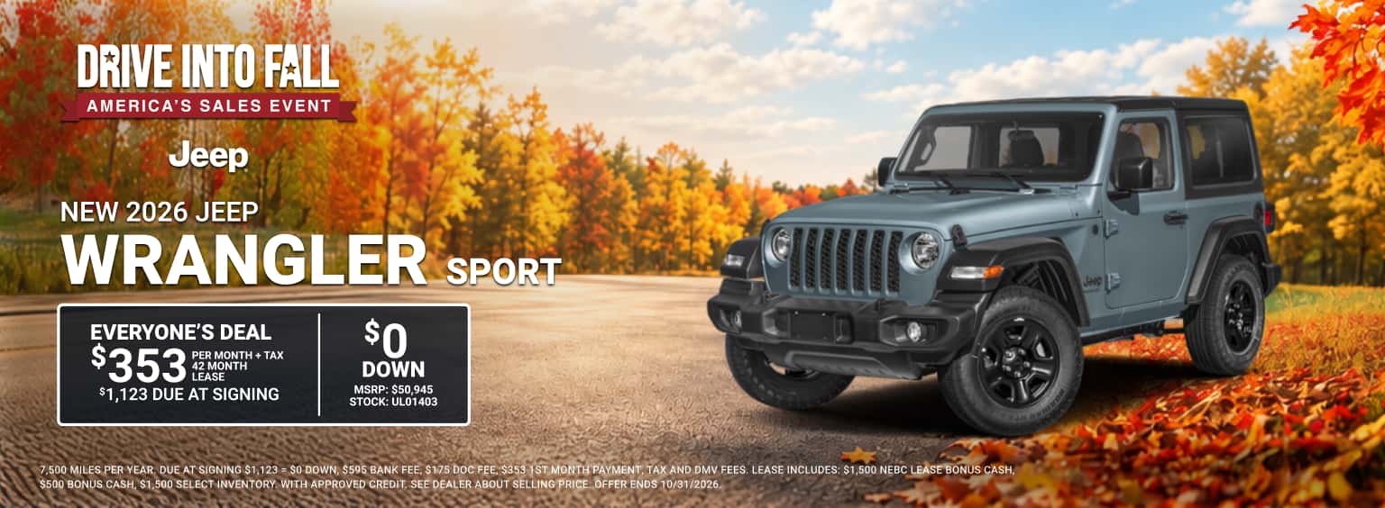 NEW 2026 JEEP WRANGLER SPORT