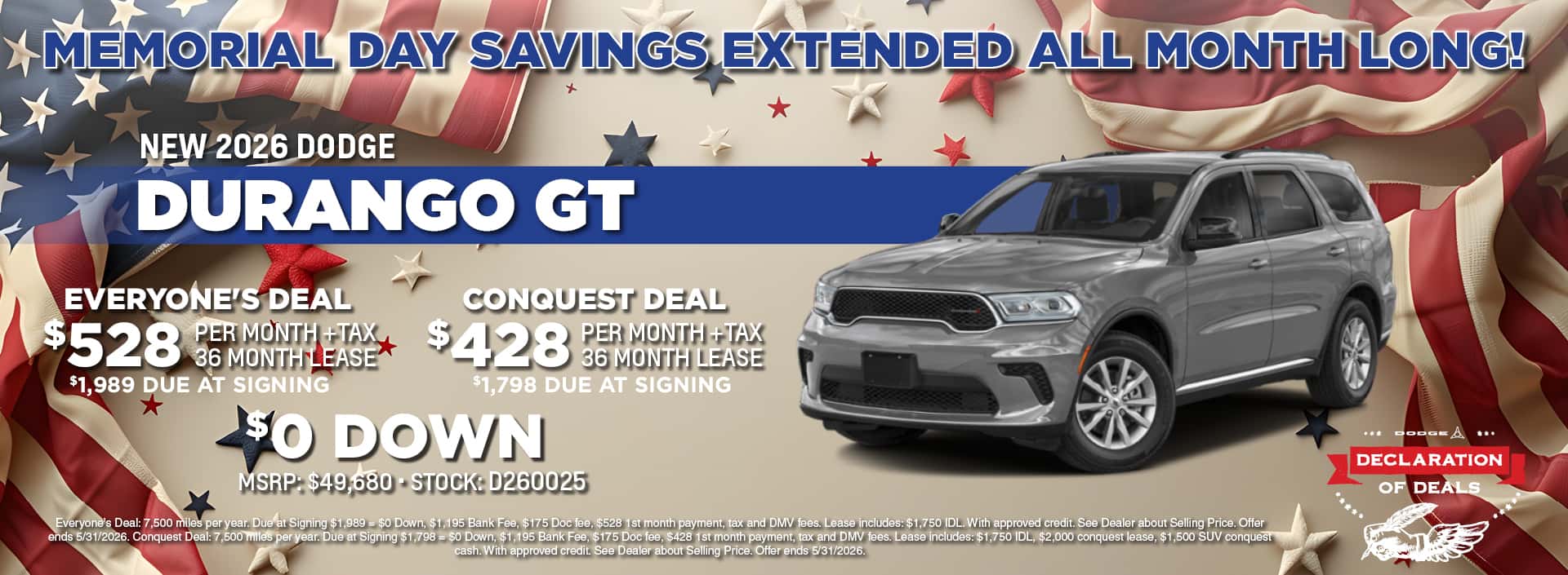 NEW 2026 DODGE DURANGO GT