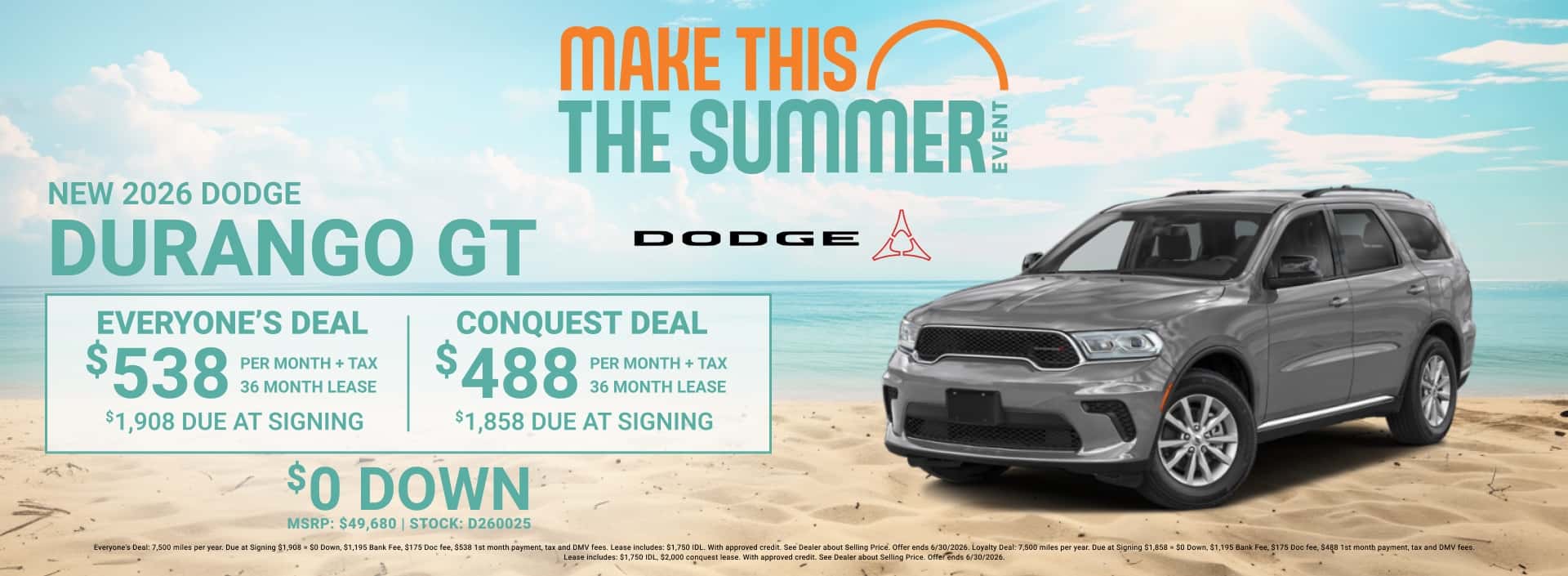 NEW 2026 DODGE DURANGO GT