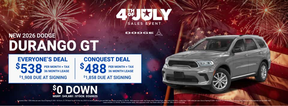 NEW 2026 DODGE DURANGO GT