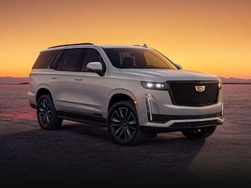 2024 Cadillac Escalade exterior view parked at sunset