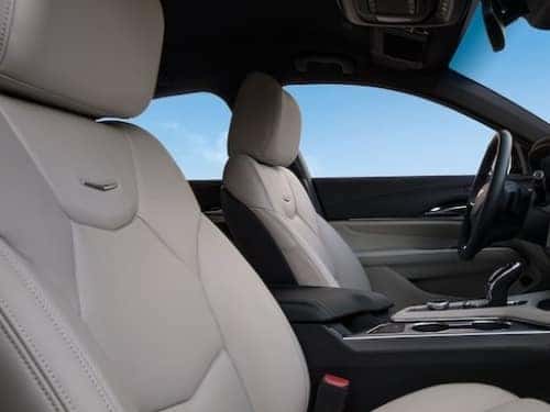 2025 Cadillac CT4 side view of front seats