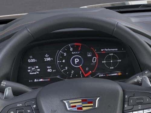 2025 Cadillac CT4-V close up view of dash