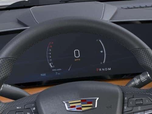 2025 Cadillac XT4 close up view of driver's dash