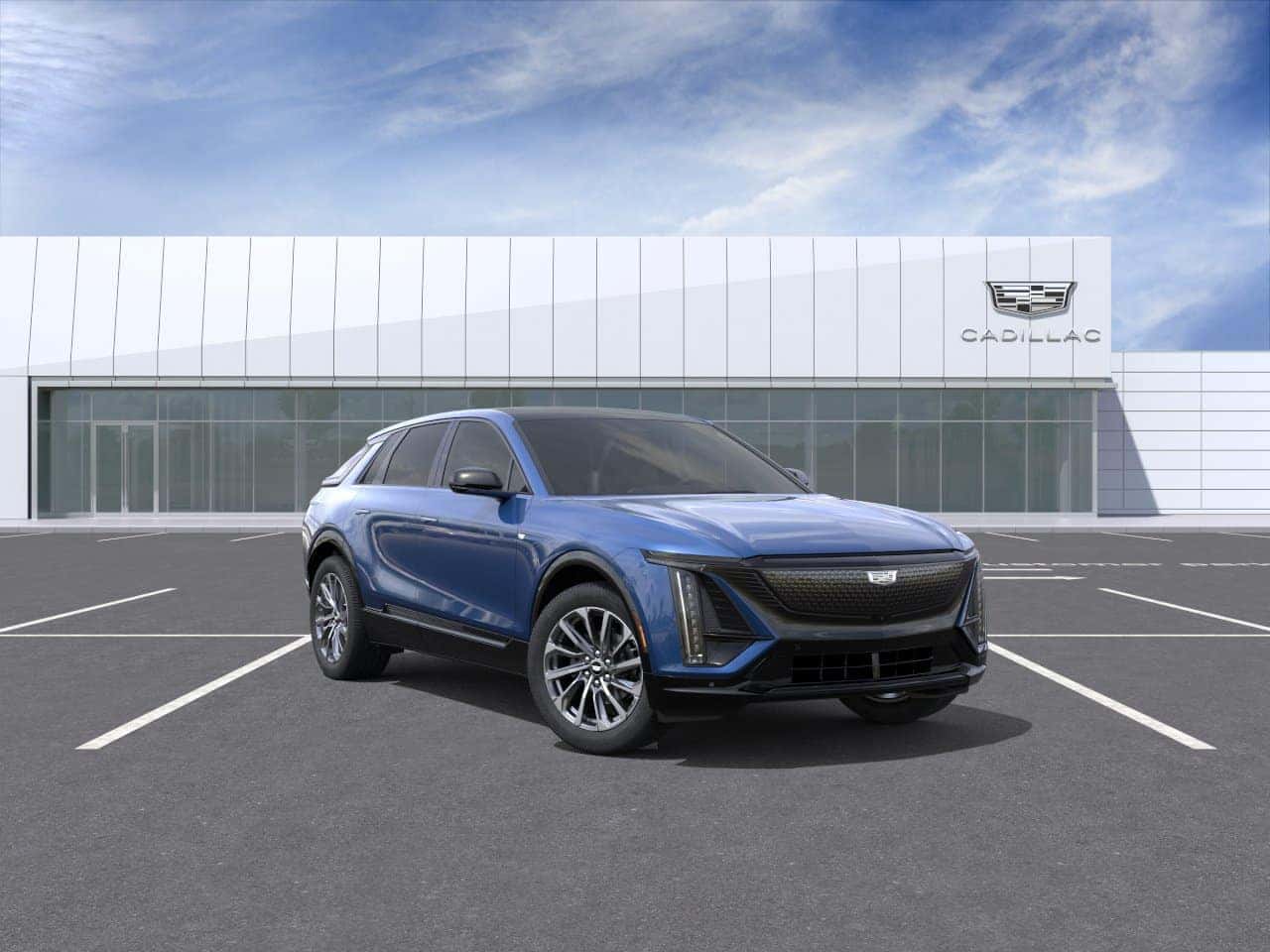 2027 Cadillac LYRIQ driving on coastal road