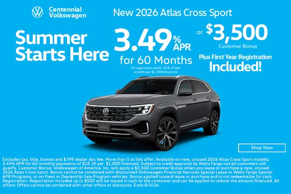New 2026 Atlas Cross Sport