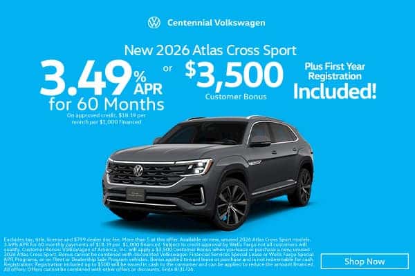 New 2026 Atlas Cross Sport 