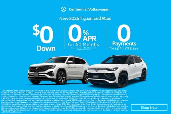 New 2026 Tiguan and Atlas