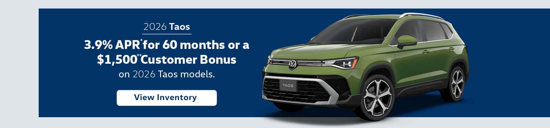2026 VW Taos Special
