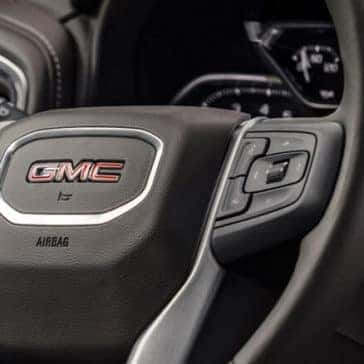 Close up of GMW Sierra steering wheel.