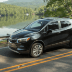 2020 buick encore black exterior driving down road