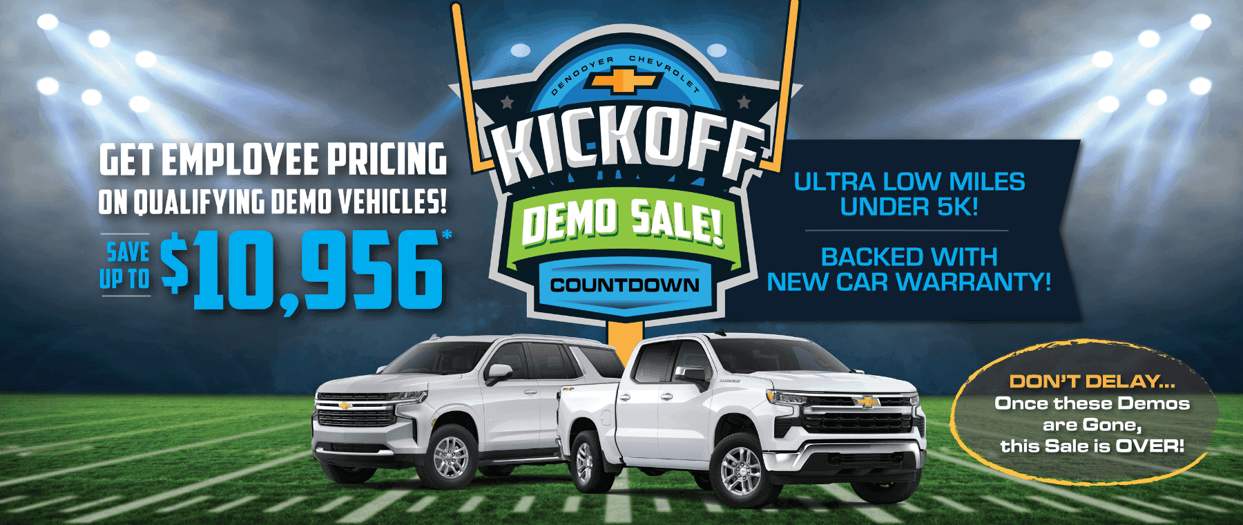 Kickoff Demo Sale Countdown