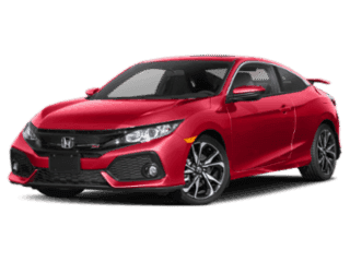 angled red car