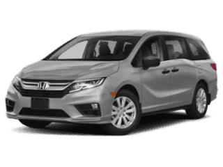 angled minivan