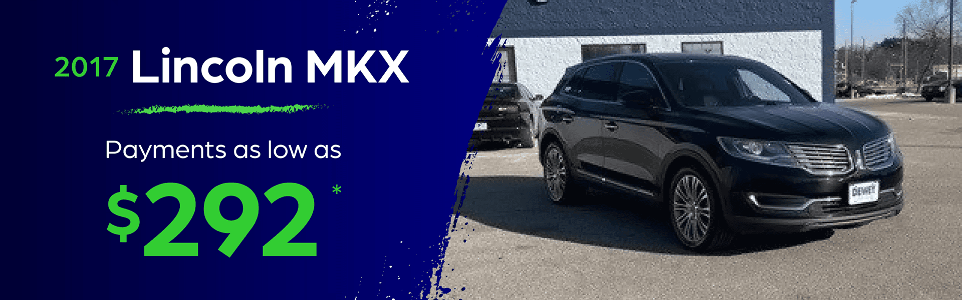 2017 Lincoln MKX payments as slow as $292 a month