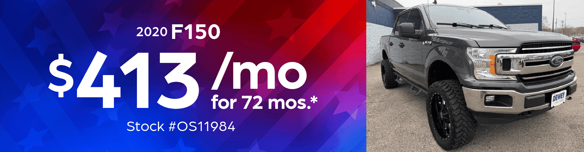 2020 F150 own for $413 a month