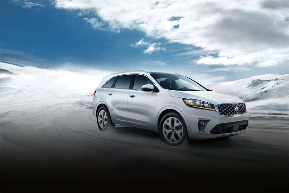 2020 Kia Sorento Driving in Snow