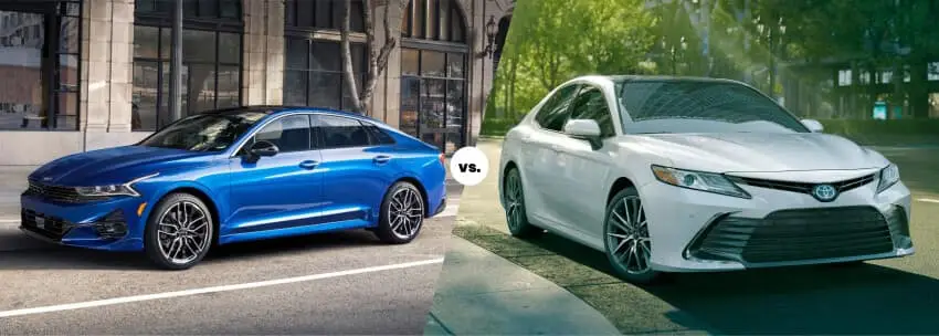 2022 Kia K5 vs. 2022 Toyota Camry | Family Sedan Comparison | Edwards Kia