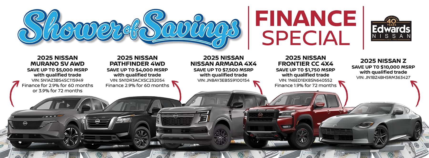 0425_Nissan_Edwards_Homepage_Slider_1800x663_ShowerOfSavings-Finance-Edit-V2