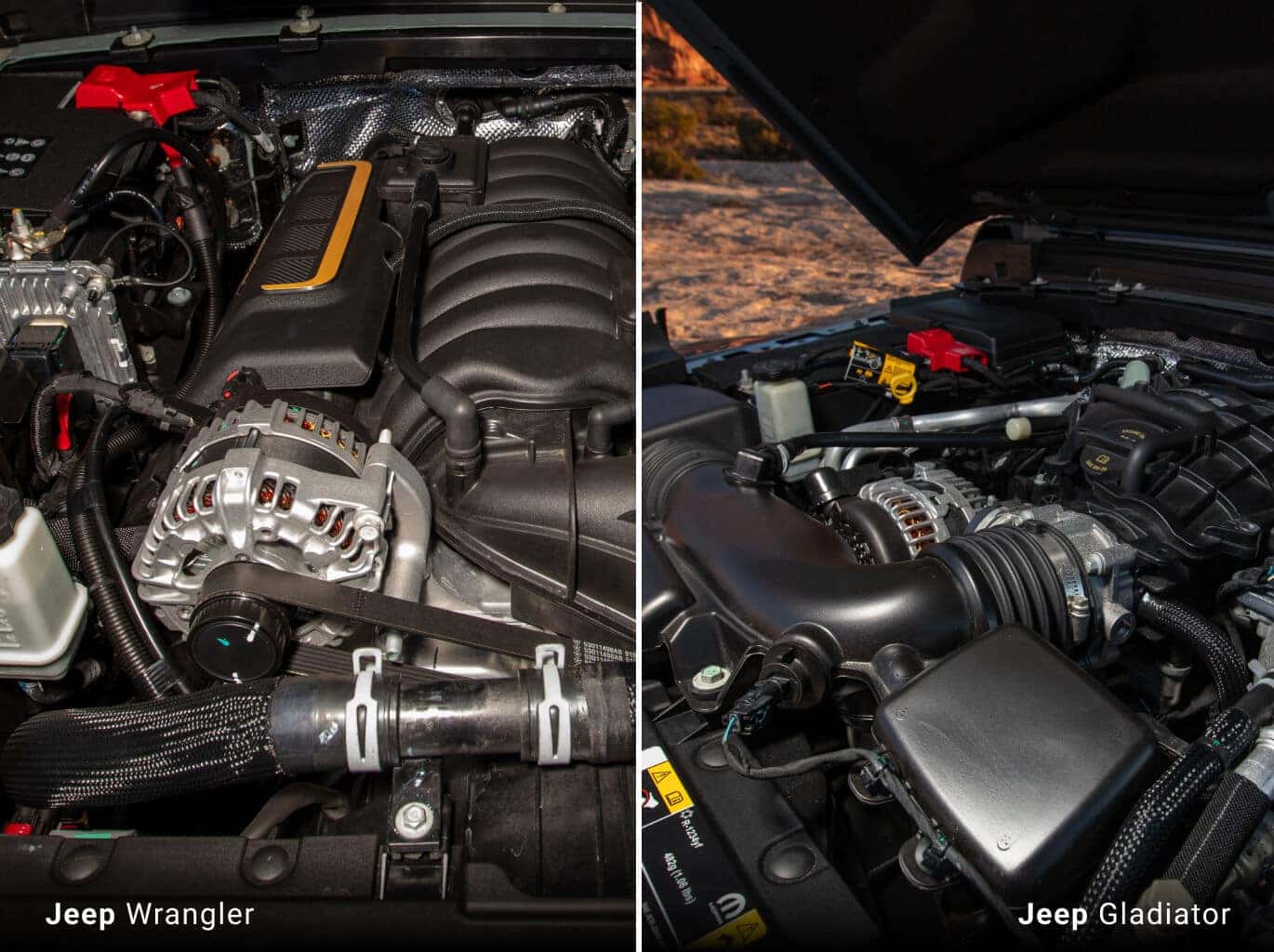 Jeep Wrangler vs. Jeep Gladiator: Specs & Engine