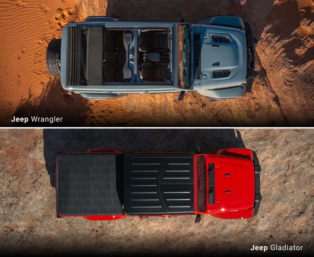 Jeep Gladiator vs. Jeep Wrangler: Dimensions & Cargo Space