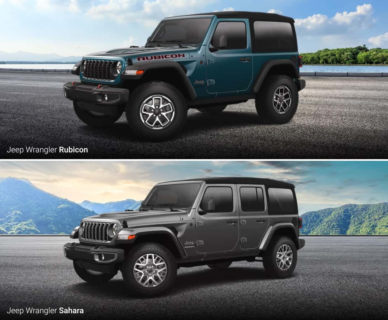 Jeep Wrangler Rubicon vs. Sahara