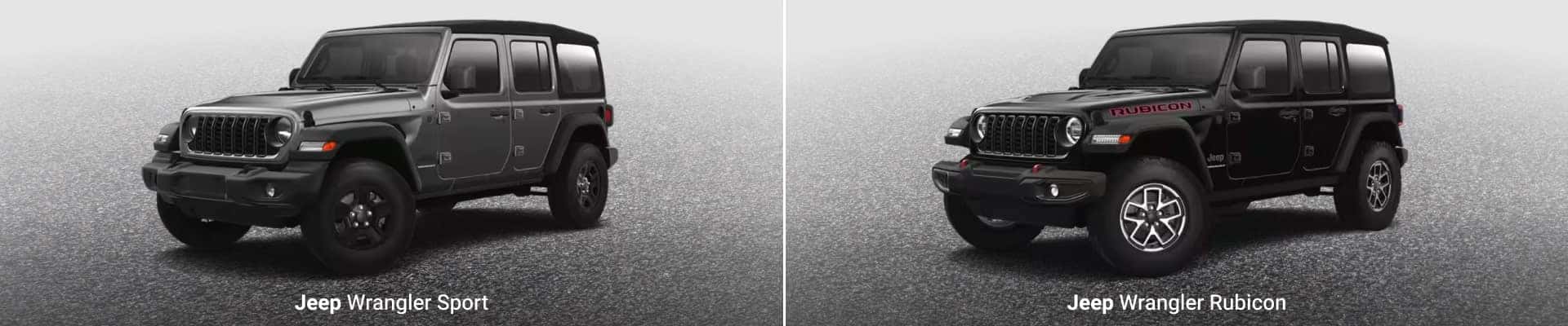 jeep wrangler sport vs. rubicon