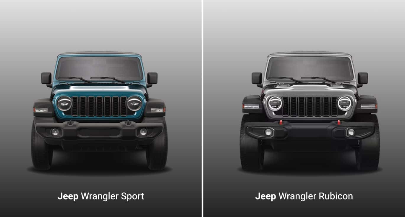 Jeep Wrangler Sport vs. Rubicon Performance