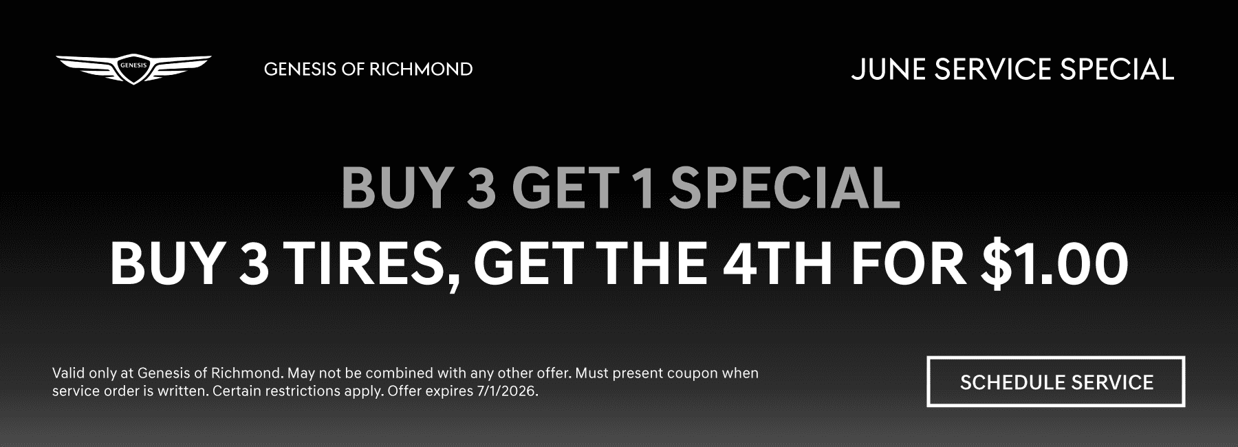 Buy 3 Get 1 Tire Special